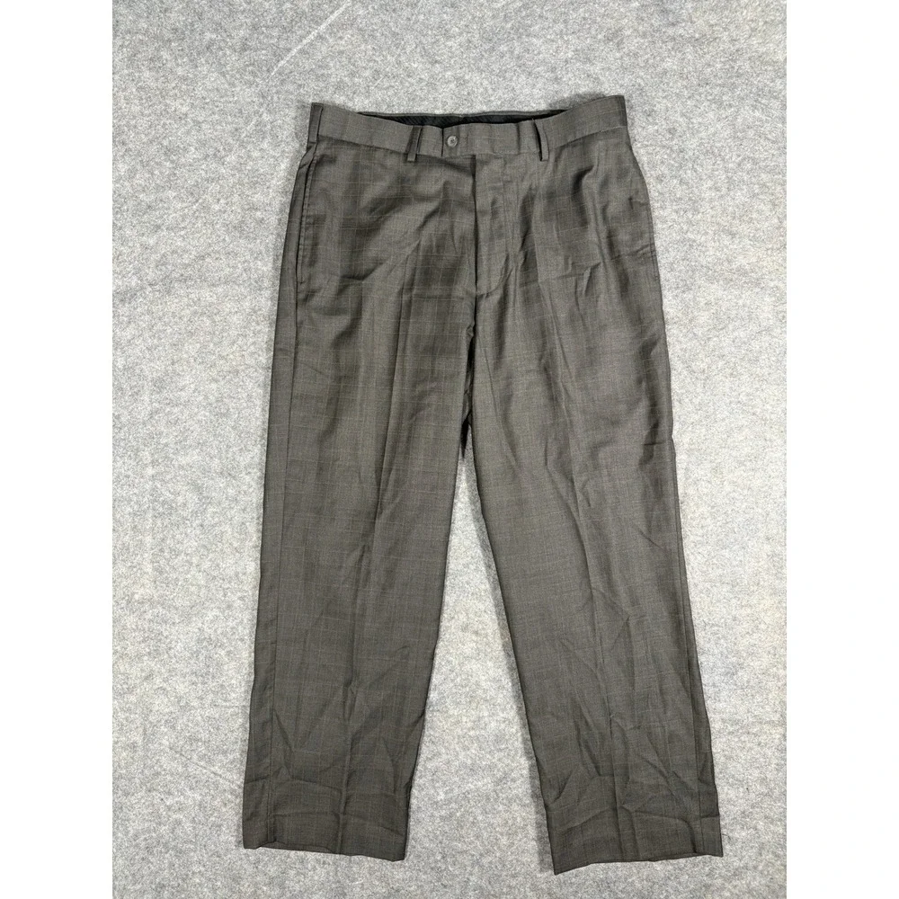 Van Heusen Men's Dress‎ Pants Mid Rise Straight Black Size 34 x 29